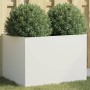 Jardinera acero blanco 62x47x46 cm en Macetas y jardineras | Comprar online en Foru.es