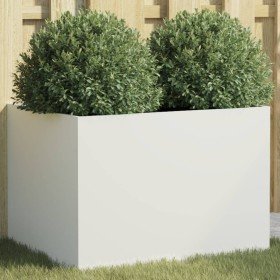 Jardinera acero blanco 62x47x46 cm en Macetas y jardineras | Comprar online en Foru.es