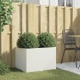 Jardinera acero blanco 62x47x46 cm en Macetas y jardineras | Comprar online en Foru.es