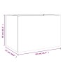 Jardinera acero blanco 62x47x46 cm en Macetas y jardineras | Comprar online en Foru.es