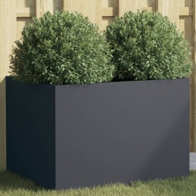 Jardinera acero gris antracita 62x47x46 cm en Macetas y jardineras | Comprar online en Foru.es