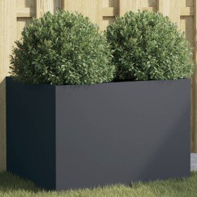Jardinera acero gris antracita 62x47x46 cm en Macetas y jardineras | Comprar online en Foru.es