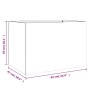 Jardinera acero gris antracita 62x47x46 cm en Macetas y jardineras | Comprar online en Foru.es