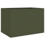 Jardinera acero verde oliva 62x47x46 cm en Macetas y jardineras | Comprar online en Foru.es