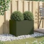 Jardinera acero verde oliva 62x47x46 cm en Macetas y jardineras | Comprar online en Foru.es