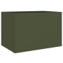 Jardinera acero verde oliva 62x47x46 cm en Macetas y jardineras | Comprar online en Foru.es