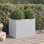 Jardinera de acero galvanizado plateado 62x47x46 cm en Macetas y jardineras | Comprar online en Foru.es
