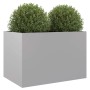 Jardinera de acero galvanizado plateado 62x47x46 cm en Macetas y jardineras | Comprar online en Foru.es
