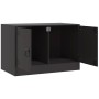 Mueble para TV de acero negro 67x39x44 cm en Muebles TV | Comprar online en Foru.es