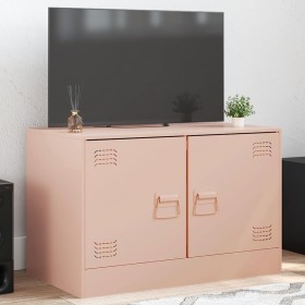 Mueble para TV de acero rosa 67x39x44 cm en Muebles TV | Comprar online en Foru.es