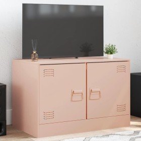 Mueble para TV de acero rosa 67x39x44 cm en Muebles TV | Comprar online en Foru.es