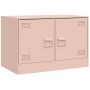 Mueble para TV de acero rosa 67x39x44 cm en Muebles TV | Comprar online en Foru.es