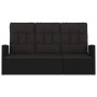 Banco jardín reclinable y cojines ratán sintético negro 173 cm de vidaXL, Bancos de jardín - Ref: Foro24-362183, Precio: 232,...
