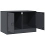Mueble para TV de acero gris antracita 67x39x44 cm en Muebles TV | Comprar online en Foru.es