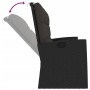 Banco jardín reclinable y cojines ratán sintético negro 173 cm de vidaXL, Bancos de jardín - Ref: Foro24-362183, Precio: 232,...