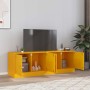 Muebles para TV 2 unidades acero amarillo mostaza 67x39x44 cm en Muebles TV | Comprar online en Foru.es