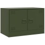 Mueble para TV de acero verde oliva 67x39x44 cm en Muebles TV | Comprar online en Foru.es