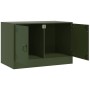 Mueble para TV de acero verde oliva 67x39x44 cm en Muebles TV | Comprar online en Foru.es