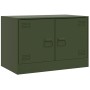 Muebles para TV 2 unidades acero verde oliva 67x39x44 cm en Muebles TV | Comprar online en Foru.es