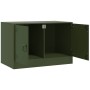Muebles para TV 2 unidades acero verde oliva 67x39x44 cm en Muebles TV | Comprar online en Foru.es