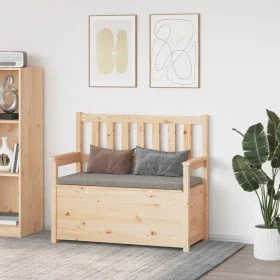 Banco de madera maciza de pino 112,5x51,5x96,5 cm de vidaXL, Bancos - Ref: Foro24-823559, Precio: 118,52 €, Descuento: %