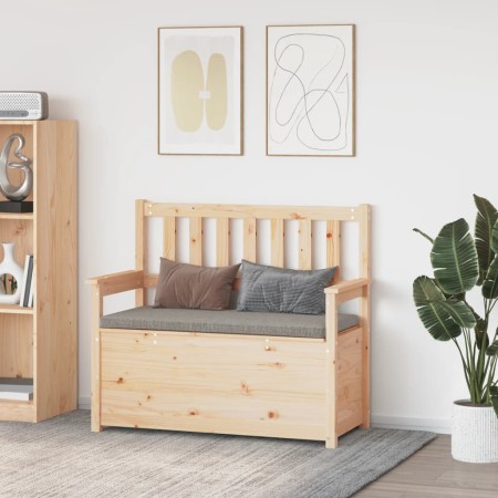 Banco de madera maciza de pino 112,5x51,5x96,5 cm de vidaXL, Bancos - Ref: Foro24-823559, Precio: 120,03 €, Descuento: %