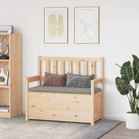 Banco de madera maciza de pino 112,5x51,5x96,5 cm de vidaXL, Bancos - Ref: Foro24-823559, Precio: 118,52 €, Descuento: %