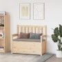 Banco de madera maciza de pino 112,5x51,5x96,5 cm de vidaXL, Bancos - Ref: Foro24-823559, Precio: 118,52 €, Descuento: %