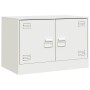 Mueble para TV de acero blanco 67x39x44 cm en Muebles TV | Comprar online en Foru.es