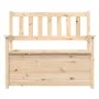 Banco de madera maciza de pino 112,5x51,5x96,5 cm de vidaXL, Bancos - Ref: Foro24-823559, Precio: 118,52 €, Descuento: %