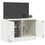 Mueble para TV de acero blanco 67x39x44 cm en Muebles TV | Comprar online en Foru.es