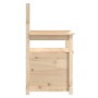 Banco de madera maciza de pino 112,5x51,5x96,5 cm de vidaXL, Bancos - Ref: Foro24-823559, Precio: 120,03 €, Descuento: %