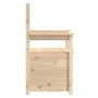 Banco de madera maciza de pino 112,5x51,5x96,5 cm de vidaXL, Bancos - Ref: Foro24-823559, Precio: 118,52 €, Descuento: %