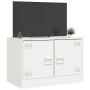 Mueble para TV de acero blanco 67x39x44 cm en Muebles TV | Comprar online en Foru.es
