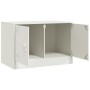 Mueble para TV de acero blanco 67x39x44 cm en Muebles TV | Comprar online en Foru.es