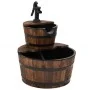 Fuente de agua con bomba madera maciza de abeto 44,5x44,5x58 cm de vidaXL, Fuentes y cascadas - Ref: Foro24-363333, Precio: 1...