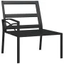 Gartenstühle 2 Stück aus Stahl mit sandfarbenen Kissen 62x75x79cm von vidaXL, Modulare Sofas für den Außenbereich - Ref: Foro...