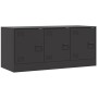 Mueble para TV de acero negro 99x39x44 cm en Muebles TV | Comprar online en Foru.es