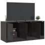 Mueble para TV de acero negro 99x39x44 cm en Muebles TV | Comprar online en Foru.es