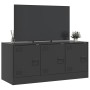 Mueble para TV de acero negro 99x39x44 cm en Muebles TV | Comprar online en Foru.es