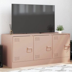 Mueble para TV de acero rosa 99x39x44 cm en Muebles TV | Comprar online en Foru.es