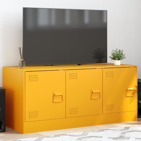 Mueble para TV de acero amarillo mostaza 99x39x44 cm en Muebles TV | Comprar online en Foru.es