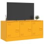 Mueble para TV de acero amarillo mostaza 99x39x44 cm en Muebles TV | Comprar online en Foru.es