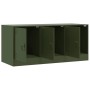 Mueble de TV de acero verde oliva 99x39x44 cm en Muebles TV | Comprar online en Foru.es