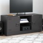 Mueble para TV de acero negro 99x39x44 cm en Muebles TV | Comprar online en Foru.es