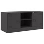 Mueble para TV de acero negro 99x39x44 cm en Muebles TV | Comprar online en Foru.es