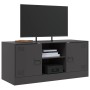 Mueble para TV de acero negro 99x39x44 cm en Muebles TV | Comprar online en Foru.es