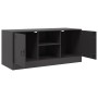Mueble para TV de acero negro 99x39x44 cm en Muebles TV | Comprar online en Foru.es