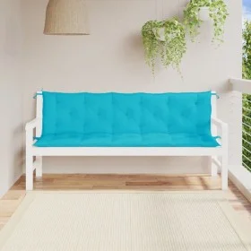 Cojines de banco de jardín 2 uds tela Oxford turquesa de vidaXL, Cojines para sillas y sofás - Ref: Foro24-361734, Precio: 51...