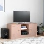 Mueble para TV de acero rosa 99x39x44 cm en Muebles TV | Comprar online en Foru.es